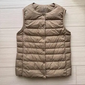 무인양품 다운 베스트 베이지 XS