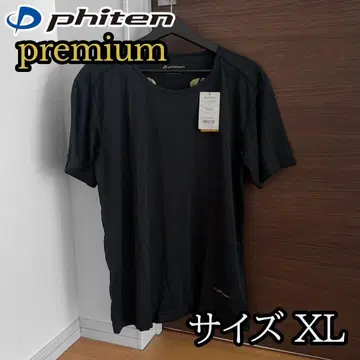 [새상품] 파이텐 phiten 프리미엄 T셔츠 블랙 메탁스 XL