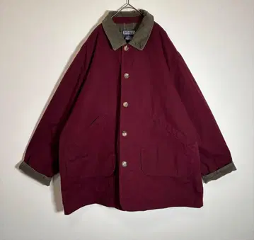 LAND'S END 코듀로이 옷깃 안감 체크 무늬 헌팅 자켓