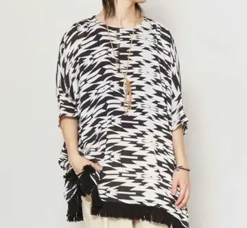 차이하네 노마디 프린지 MEN S 상의 남녀 공용 네이티브