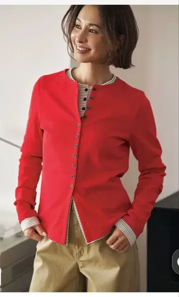 UNFILO 앙피로 드라이 터치 립 가디건