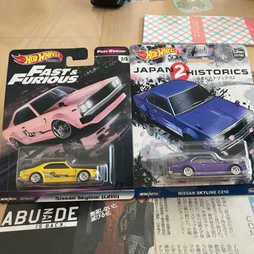 HotWHeeLs 닛산 스카이라인 (C210) 미니카 2대 세트