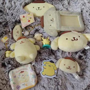 폼폼푸딩 봉제 인형 키링 세트