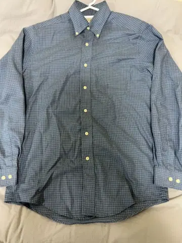 LLBean 셔츠 블루 계열 체크 SM