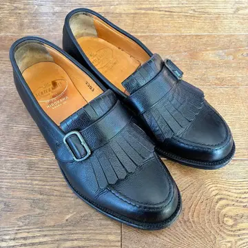 SCOTCH GRAIN 스코치 그레인 퀼트 로퍼 26EE 블랙