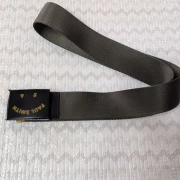 PAUL SMITH 올리브 그린 벨트 해피 스마일
