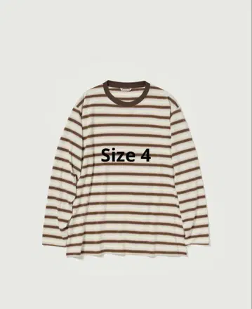 AURALEE 그라데이션 스트라이프 저지 L/S 티 4