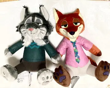 디즈니 주토피아2 L 봉제 인형 닉 와일드 파우버트 야마다 료스케