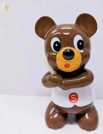 스가모 신용금고 소프트 비닐 저금통 골프 곰 210mm