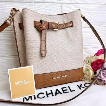 컨디션 최상 MICHAEL KORS 마이클코어스 숄더백 캔버스 가죽