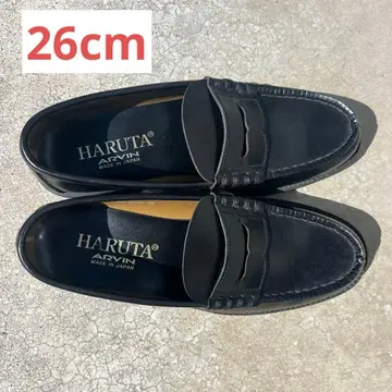 새상품급 HARUTA ARVIN 일본제 블랙 로퍼 통학용 학교 고등학교