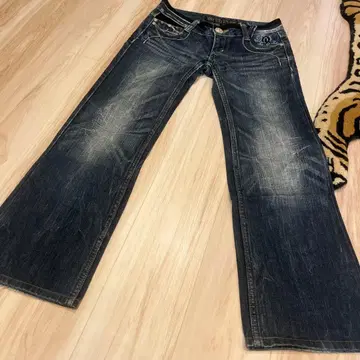 새상품급 레드페퍼 자수 데님 나비 버터플라이 y2k 헤이세이 갸루