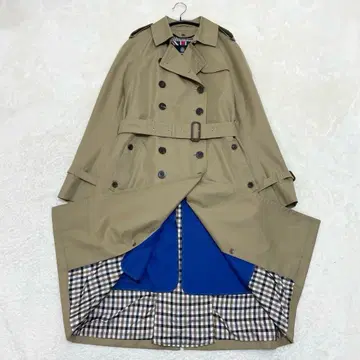 [컨디션 최상] 아쿠아 스큐텀 블루 라이너 포함 트렌치코트 베이지 XL