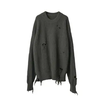 ssstein MILLED DAMEAGE KNIT LS
