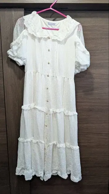 axes femme POETIQUE 도리 롱 원피스 화이트