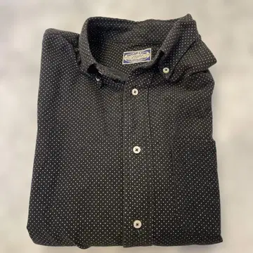 SUGAR CANE 도트 무늬 버튼 다운 셔츠 M