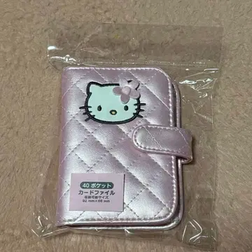 산리오 키티 퀼팅 미니 카드 파일 퀼트 카드 케이스