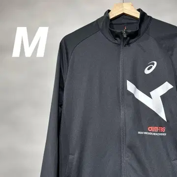 [ 새상품급 ] 아식스 AIM-TRG 풀 지퍼 자켓 얇은 소재 트랙 자켓