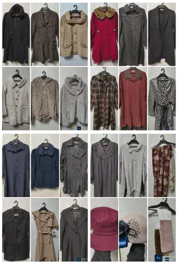 엑시즈팜 axes femme 코트 20벌 모자 외 묶음 판매