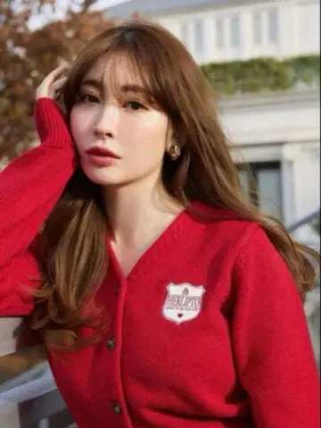 새상품 Be Mine Emblem Knit Cardigan 코지하루