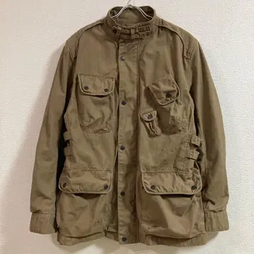 BASQUIAT 밀리터리 자켓 자켓 브라운 포켓