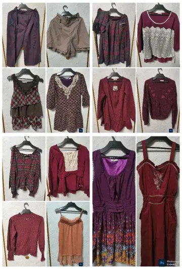 엑시즈팜 axes femme 14벌 묶음 판매 원피스 상의