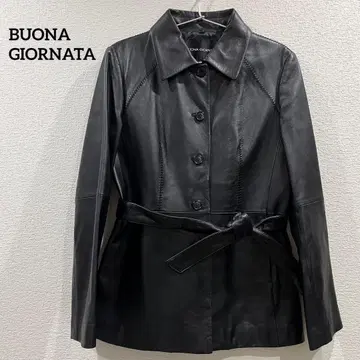 [ 새상품급 ] 라무 가죽 자켓 천연 가죽 여성용 L 보나조르나타