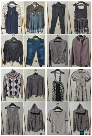 엑시즈팜 axes femme 15벌 묶음 판매 원피스 상의