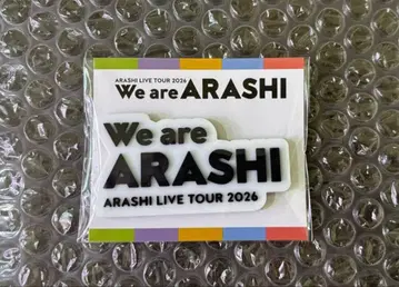 [미개봉 새상품] 아라시 We are ARASHI 굿즈 로고 마그넷