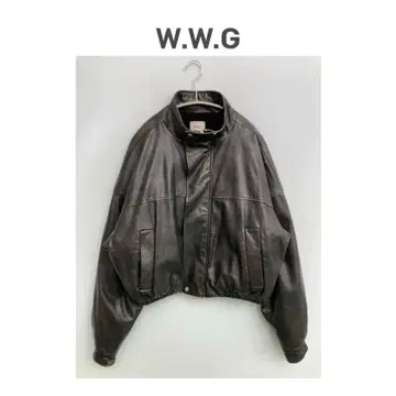 WHO'S WHO gallery 인조 가죽 블루종