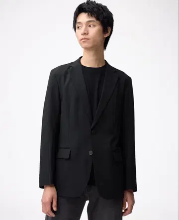 GU 워셔블 테일러드 자켓 SW (셋업 가능) 블랙