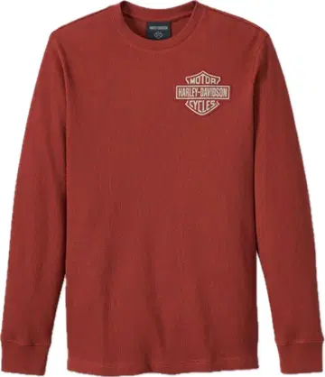 할리데이비슨 긴팔 티셔츠 레드