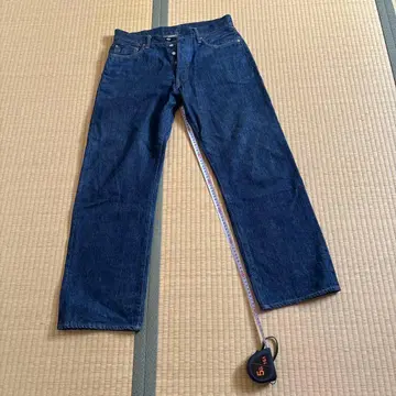 스튜디오 다치산 다크 네이비 스트레이트 데님 허리 84cm