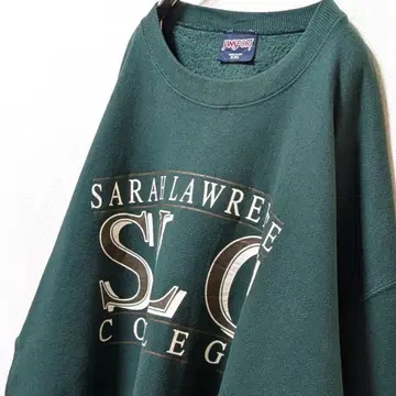 USA제 잔스포츠 사라 로렌스 칼리지 맨투맨 그린 2XL 구제 의류