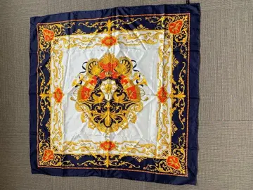 [ 새상품 ] Blue 실크 스카프