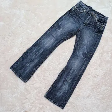 인기 빈티지 플레어 데님 블리치 가공 y2k 지퍼 아카이브