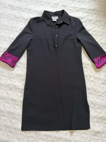 [ 새상품급 ] 블랙 폴로 셔츠 스타일 원피스