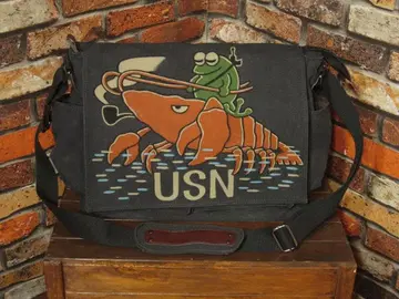 캔버스 숄더백 USN 밀리터리 캔버스 두꺼운 소재 코튼 마츠오카 요시히로