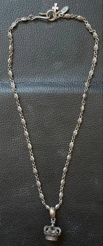 저스틴 데이비스 타이니 크로스 체인 40cm + 크라운 탑