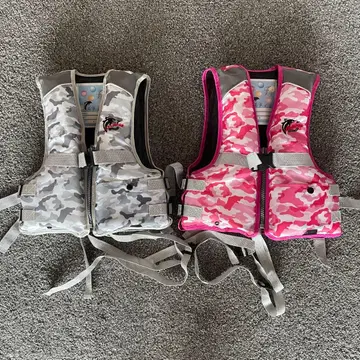 FINE JAPAN 카모 패턴 구명 조끼 2벌 세트