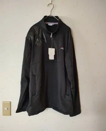 FILA 새상품 하프 집업 블랙 상의