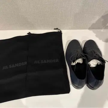 JILSANDER 질 샌더 가죽 구두 드레스 슈즈 신발끈 네이비
