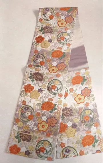 고급 후쿠로 오비 기모노 순수 실크 포멀 후리소데 성인식