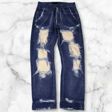 [ elem ] 데미지 데님 y2k 헤이세이 갸루 archive