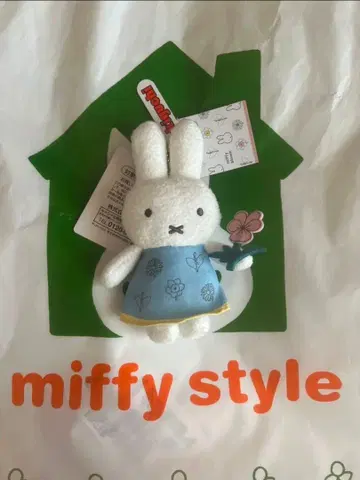 미피 봉제 인형 꽃무늬 miffy style 마스코트 zakka