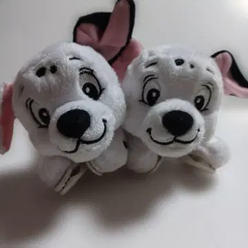 디즈니 101마리 강아지 어깨 위 착 붙 봉제 인형 2개 세트