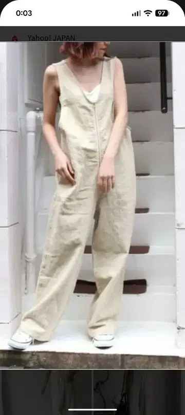 RED CHOP WORKS(레드 찹 웍스) 린넨 ZIP 살로펫