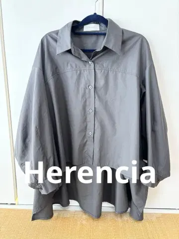 Herencia 그레이 돌먼 슬리브 셔츠