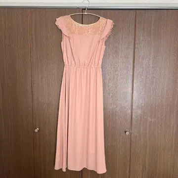 [ 새상품급 ] MAJESTIC LEGON 레이스 롱 원피스 등 리본