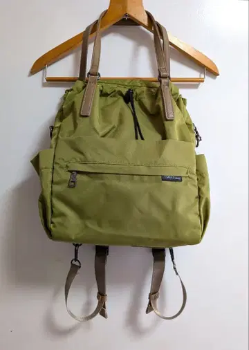 올리브 그린 럭색/백팩 미니백 포함